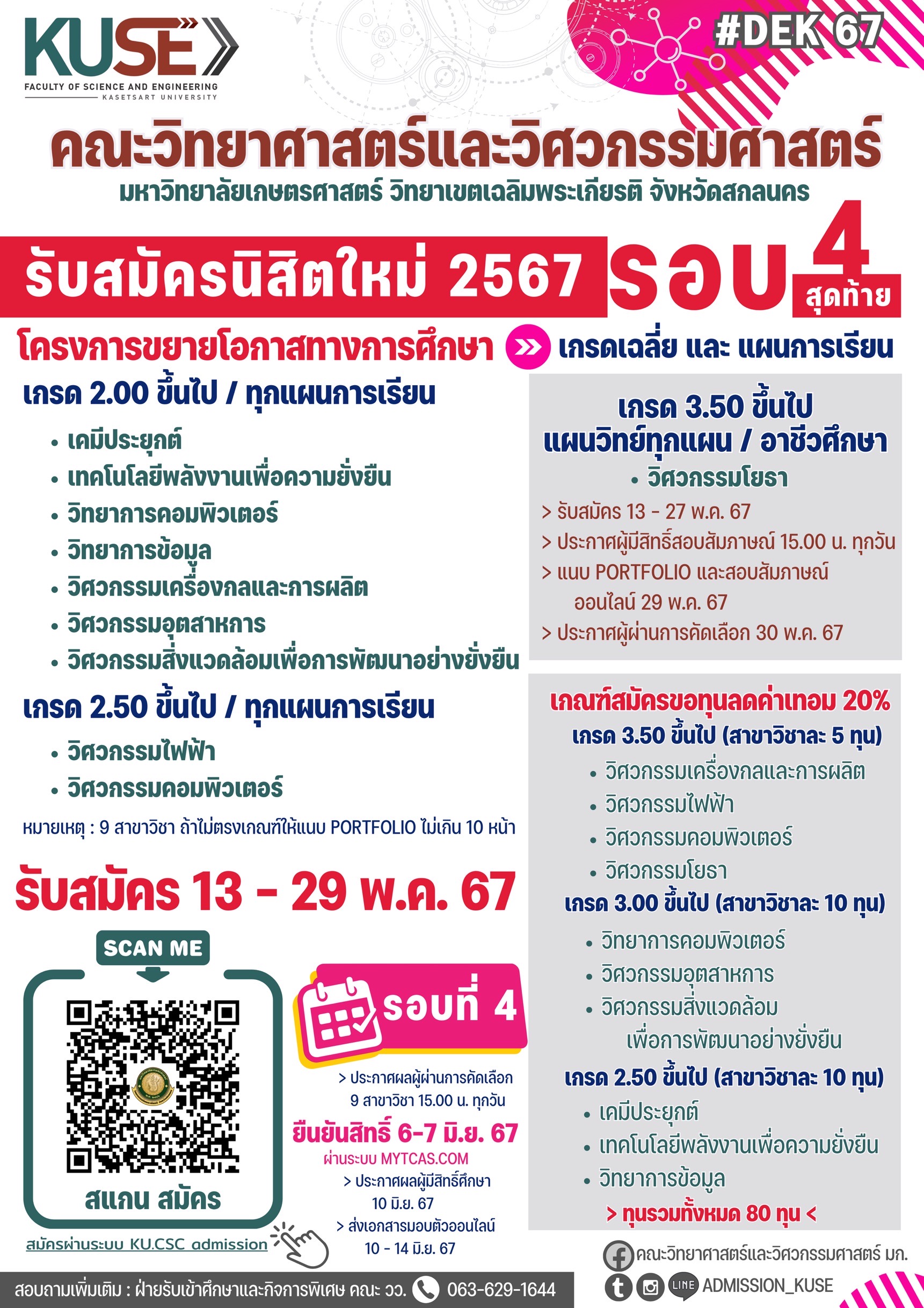 TCAS 2567 รอบสุดท้าย รอบที่ 4 - ขยายโอกาส